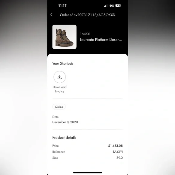 Louis Vuitton Women's Laureate Platform Desert Boots - Picture 5 of 5